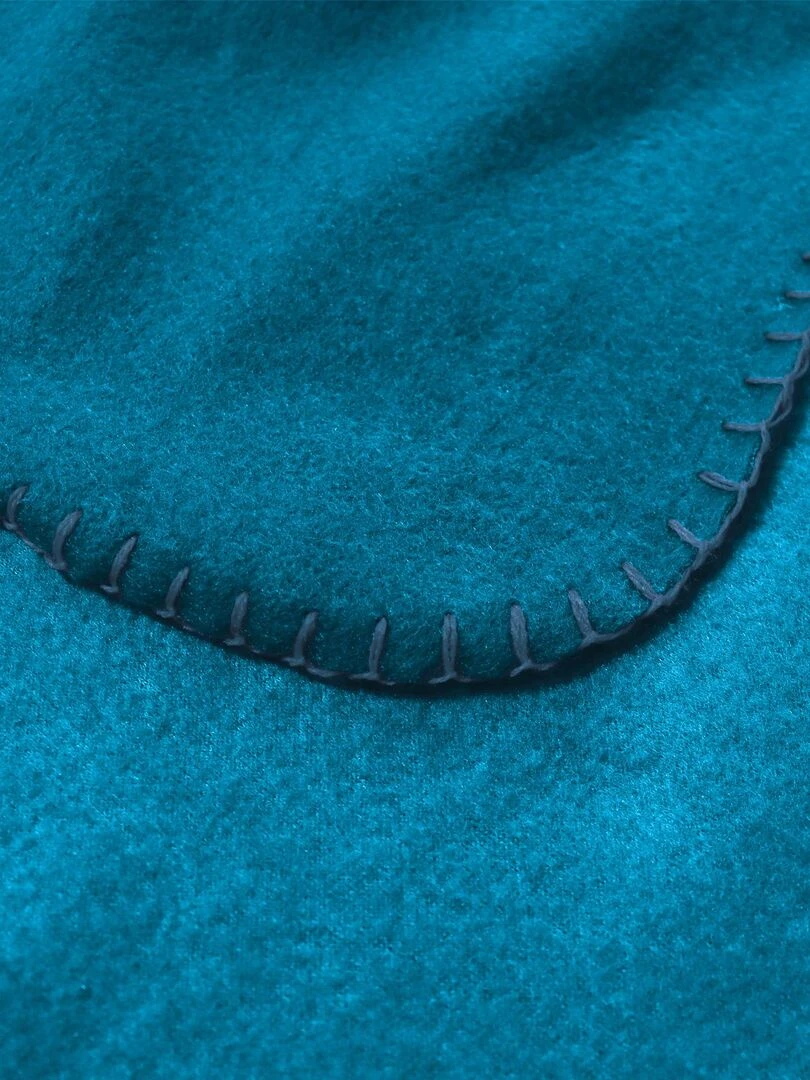 Plaid polaire imprimé  PARIS 2024 MASCOTTE OLYMPIQUE ALLEZ   Bleu