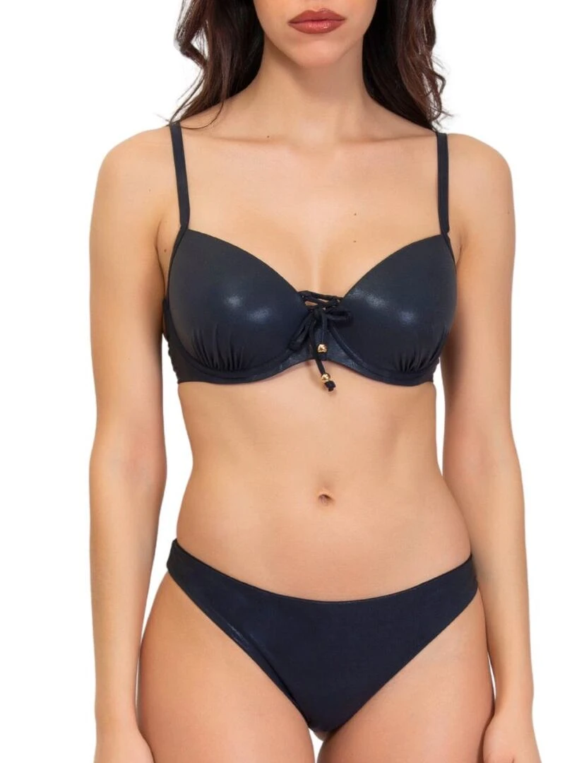 Haut de maillot de bain à paillettes Unito Wet Noir