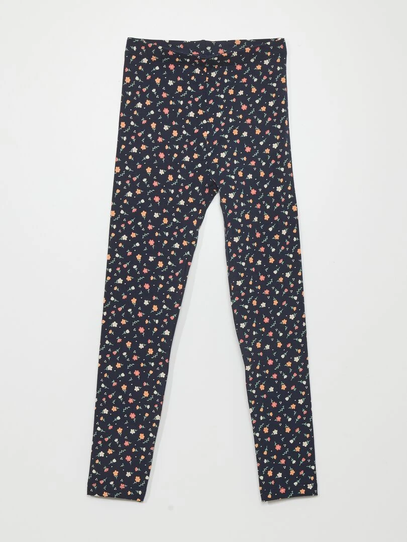 Legging long à motifs Bleu marine