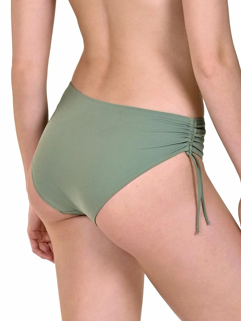 Bas maillot de bain côtés froncés Ancona Vert