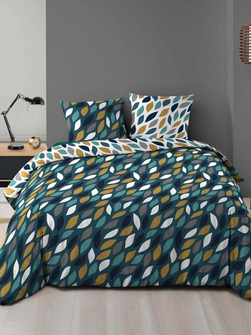 Housse de couette 240x220 + 2 taies Belize microfibre Vert