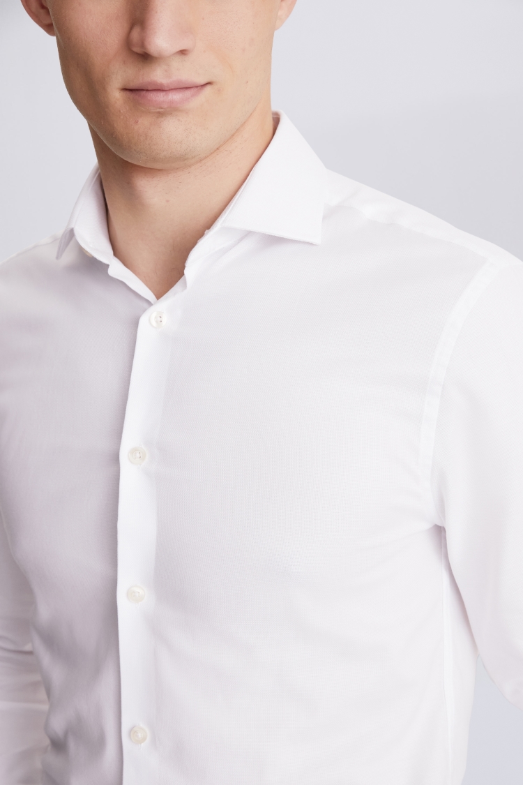 Tailored Fit White Non-Iron Shirt   Buy Online at Moss