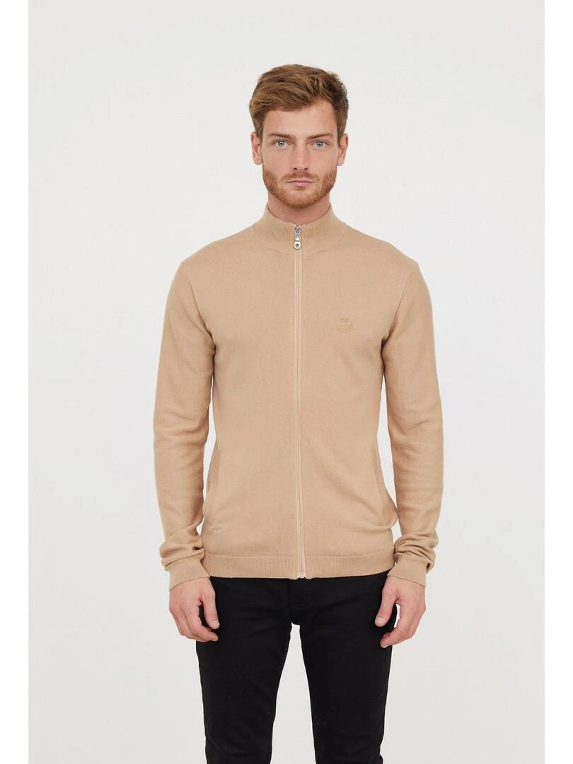 Lee Cooper Gilet manches longues coton regular CELIUS Beige argile