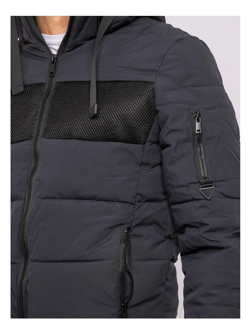 Doudoune capuche ZULMINO   Gris