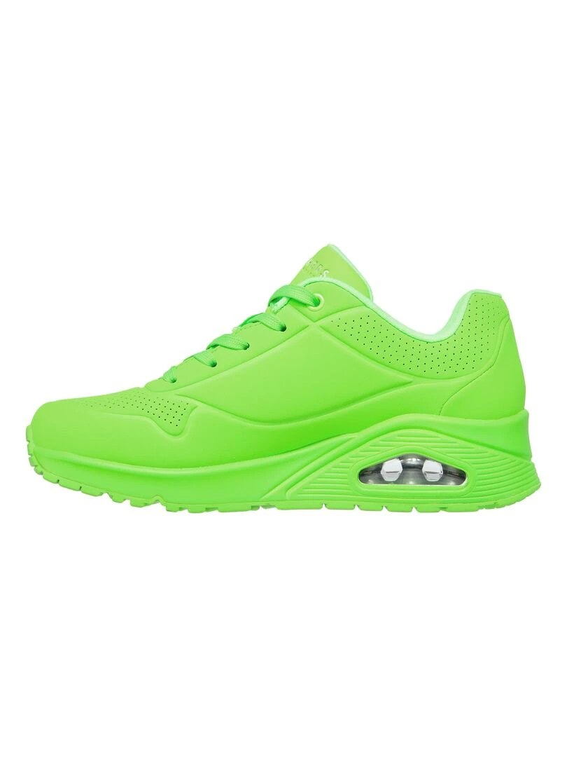 Basket Skechers Night Shades Noir Vert clair