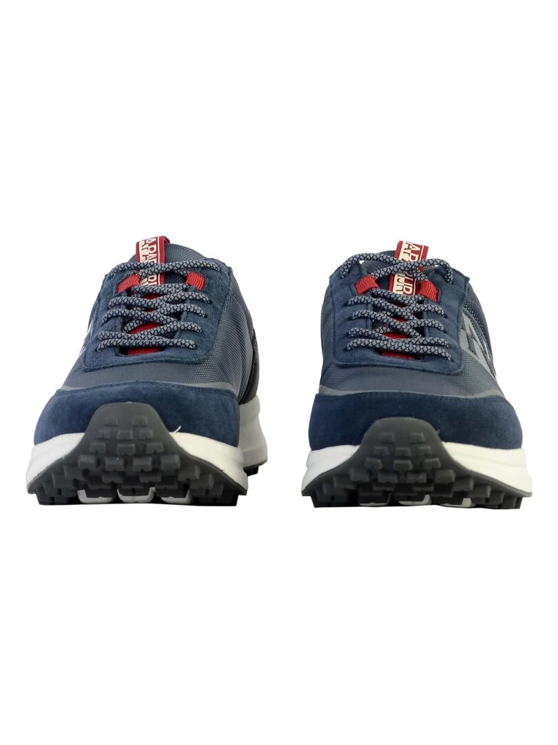 Basket Cuir Napapijri Slate   Bleu