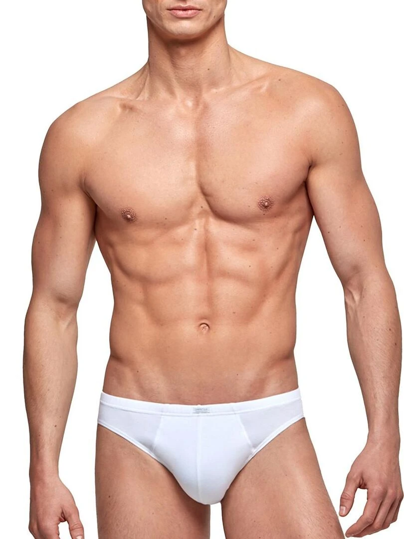 Slip confort en coton stretch Essentials Blanc