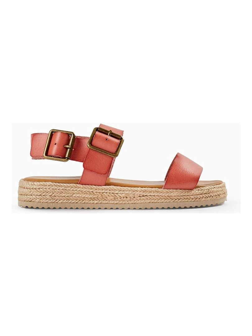 Sandales à Semelle en Jute pour Fille Marron