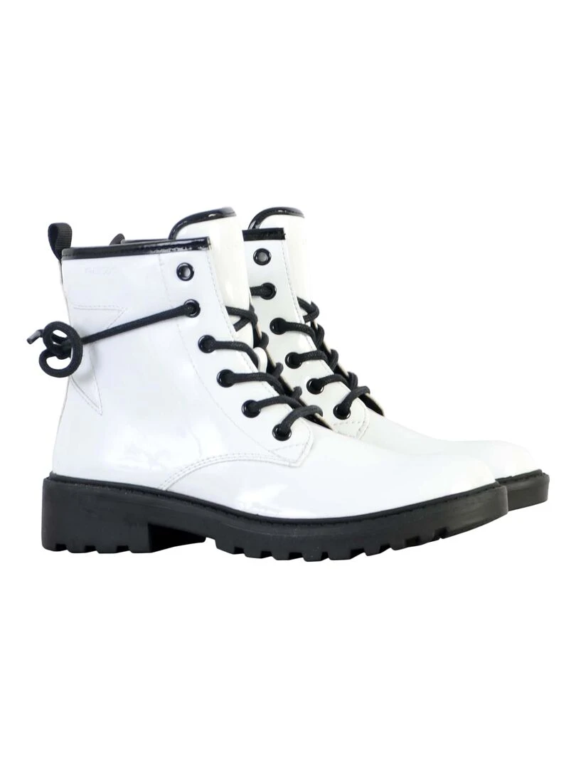 Bottine à Lacets Enfant Geox Casey   Blanc