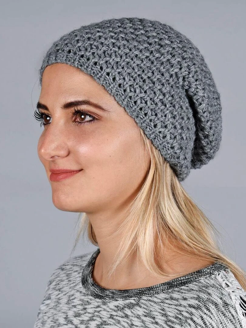 Bonnet long Layra Made in UE gris anthracite