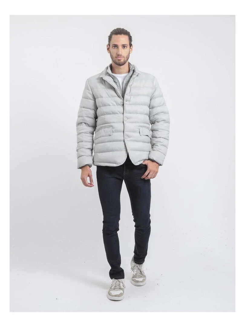 Doudoune blazer ZERCHEL   Gris clair