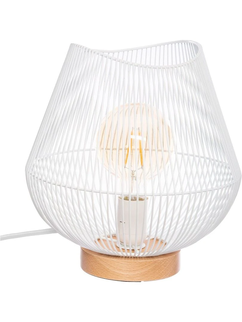 Lampe à poser Jena blanc Blanc
