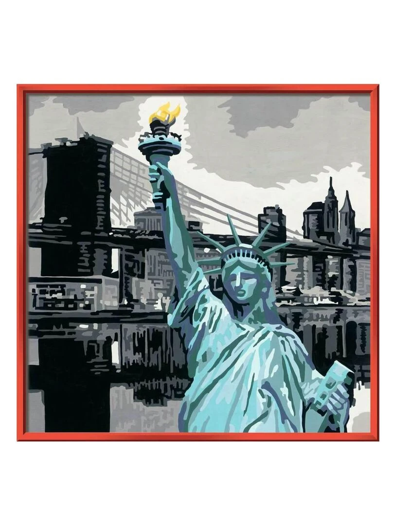 CreArt Peinture au numéro : Carré New York City N/A