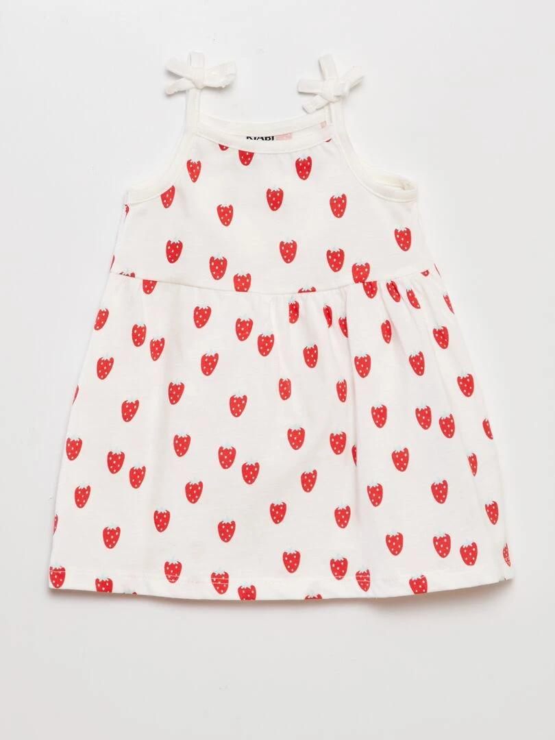 Lot de 2 robes   Vert/blanc/rouge