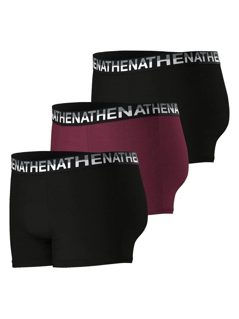 Lot de 3 boxers homme Eco Pack   Noir Violet
