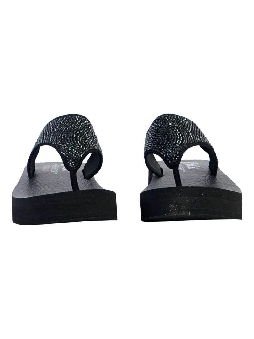 Sandales à Enfiler Skechers Stone Candy   Noir