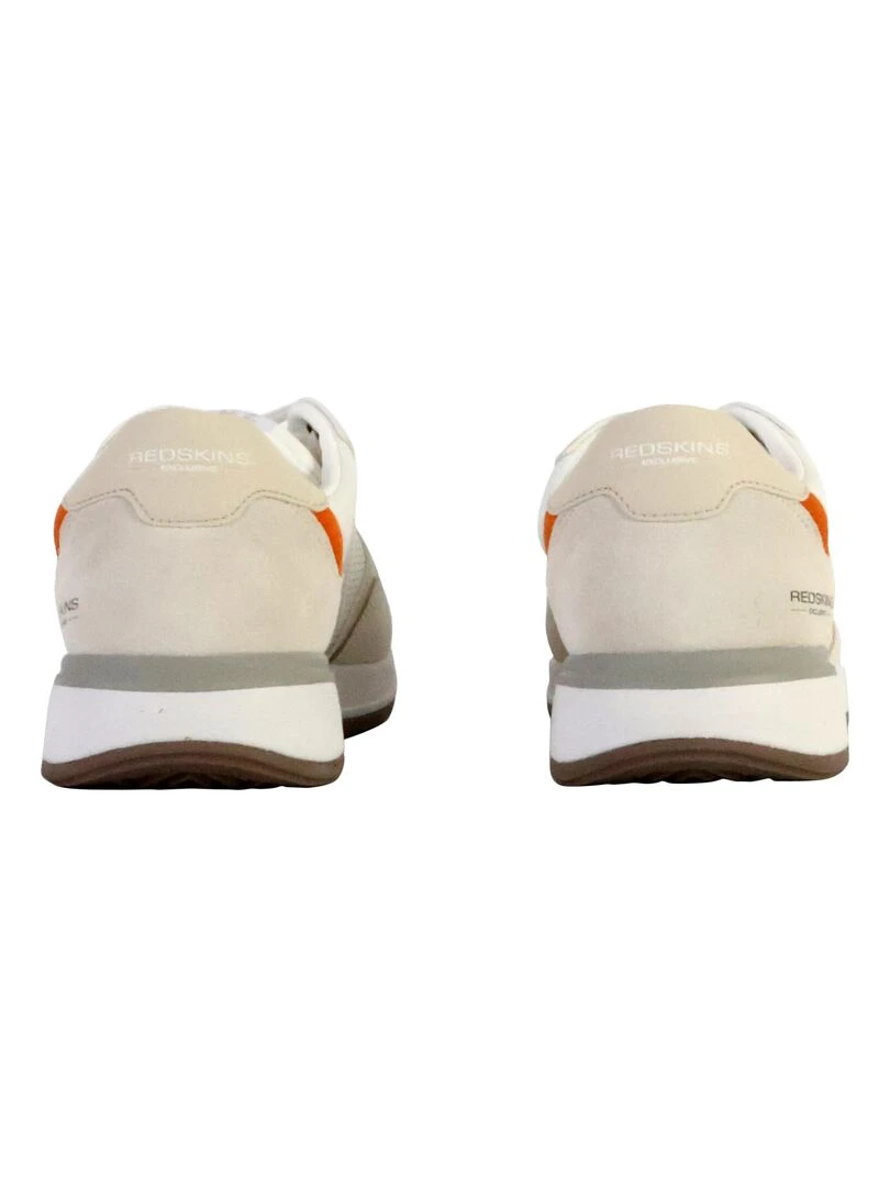 Basket Cuir Redskins   Beige