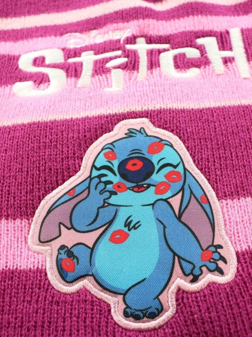 Disney   Bonnet gant fille Imprimé Lilo Et Stitch   Violet