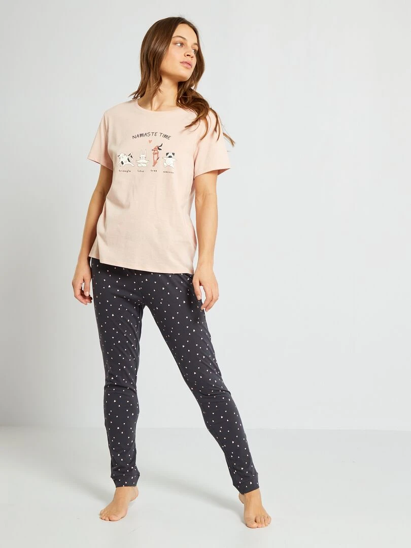 Tee shirt en maille jersey Rose