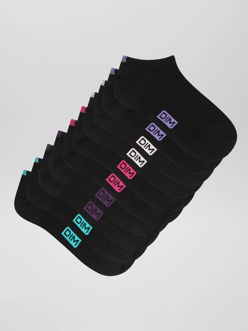 Lot de 5 paires de chaussettes 'DIM' noir
