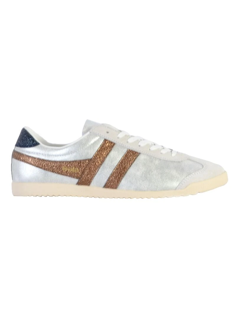 Basket Cuir Gola Bullet Blaze Gris