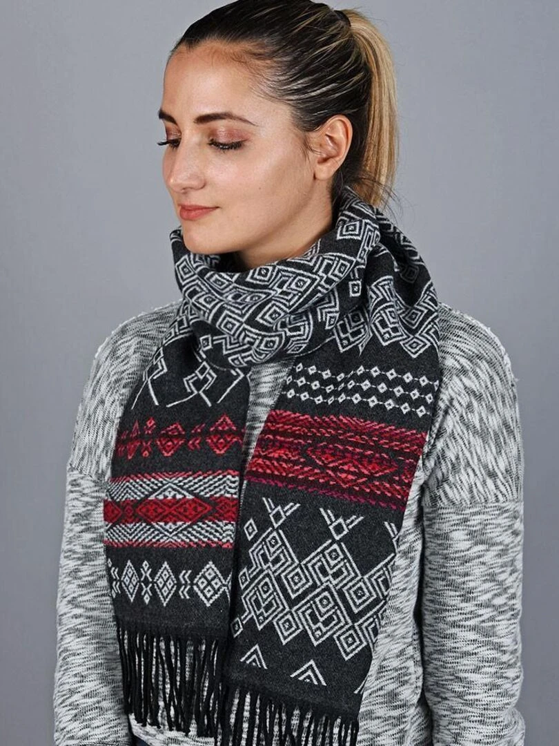 Echarpe Moska Fabriqué en France Gris