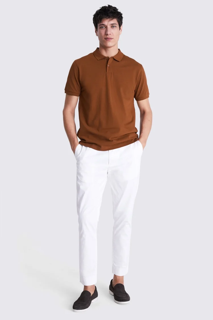 Ecru Terry Towelling Skipper Polo   Buy Online at Moss
