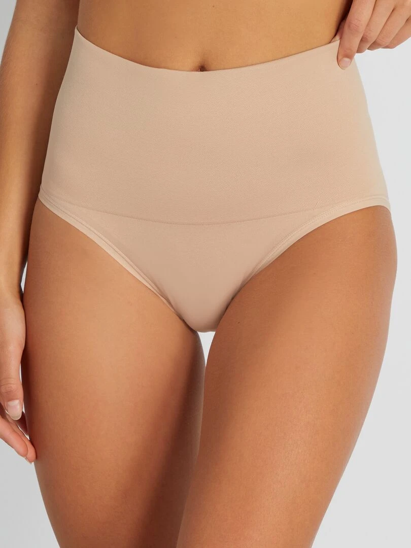 Culotte taille haute gainant Beige