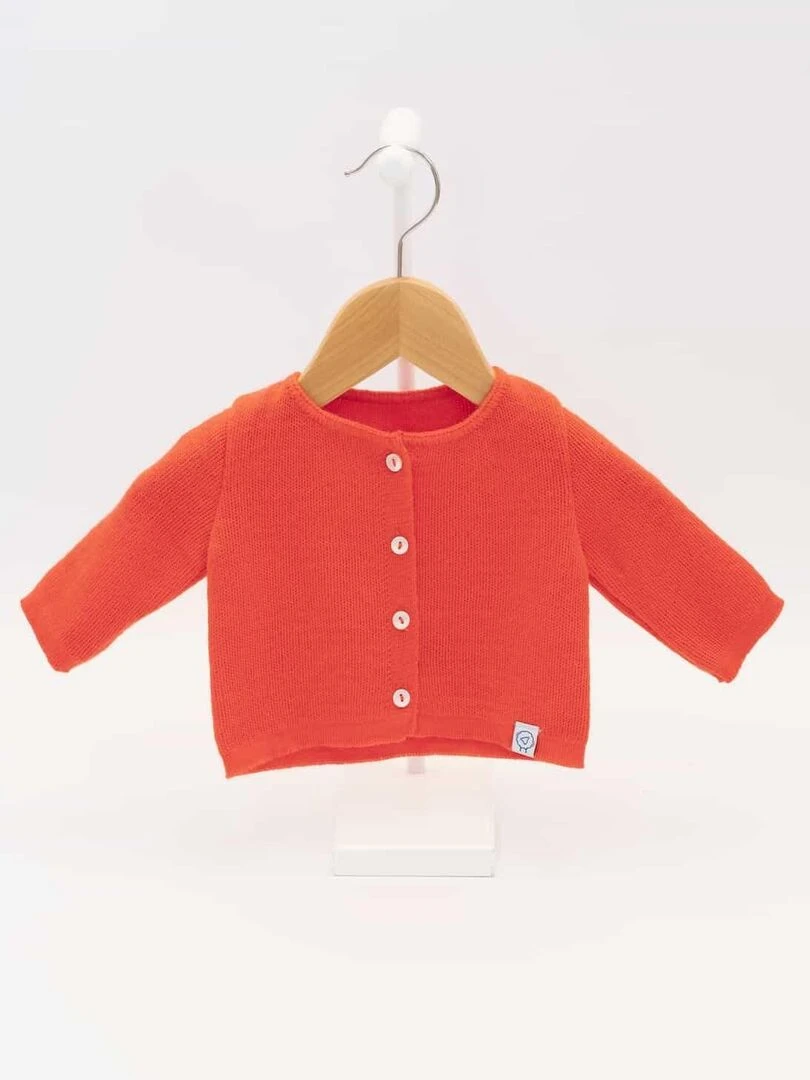 Cardigan Éloi Rouge coquelicot