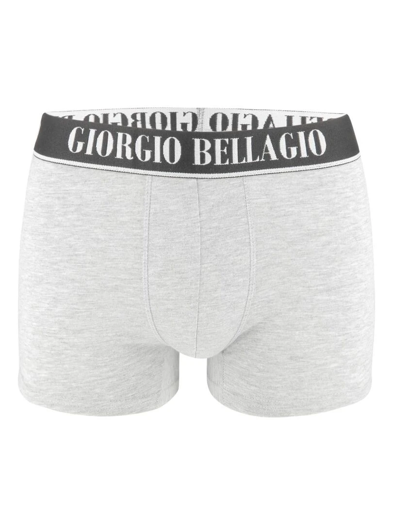 Lot de 9 Boxers coton homme Smart Giorgio Bellagio   Gris