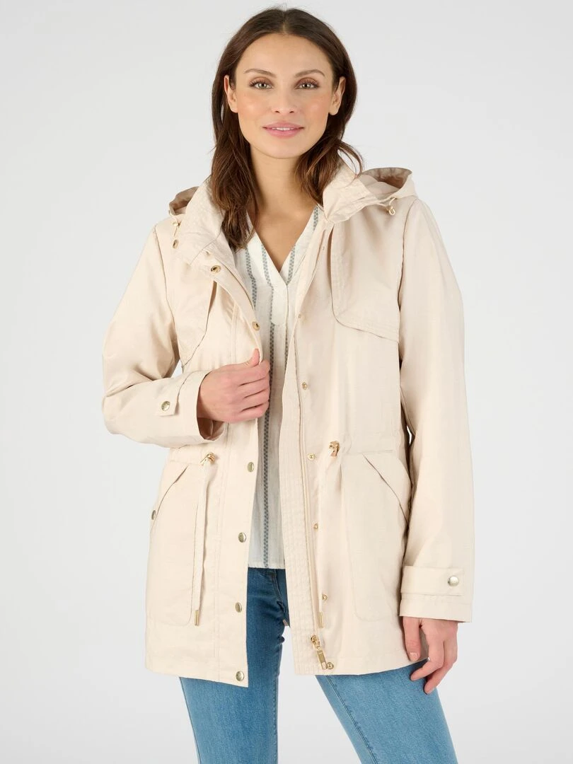 Parka légère et souple Damart Beige foncé