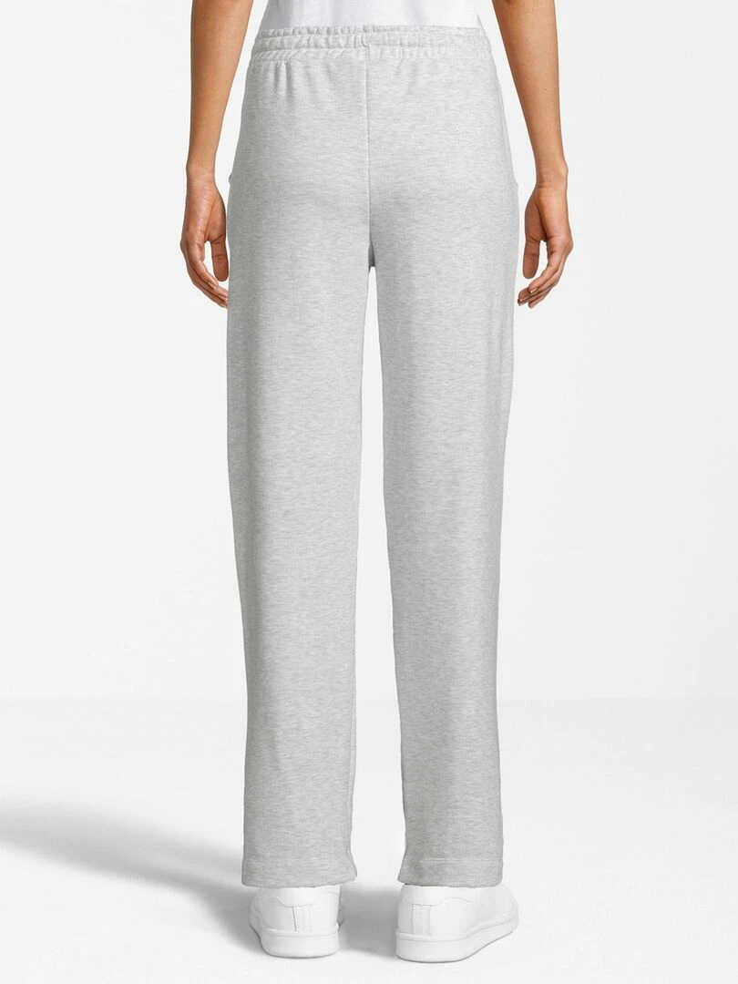 Pantalon de jogging logo YALE   Polycoton   Gris chiné   XL   Gris