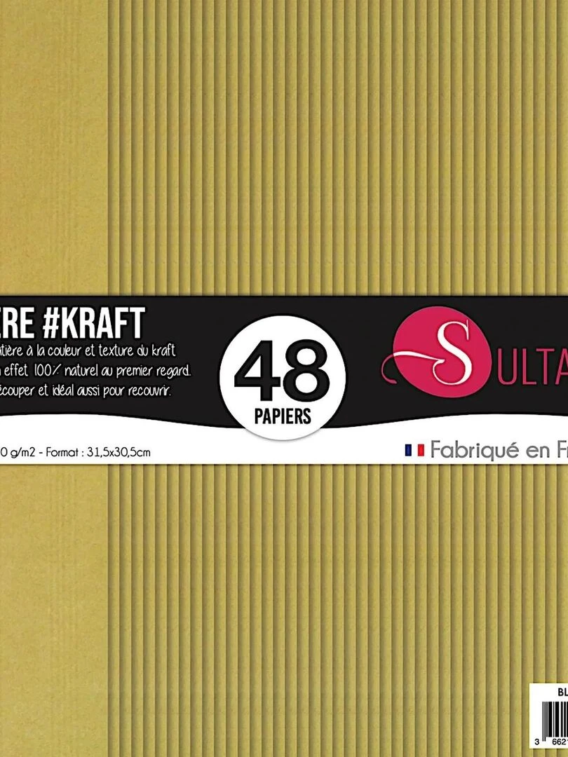 48 papiers Scrapbooking Kraft 110g/m2 H : 30 5 cm N/A