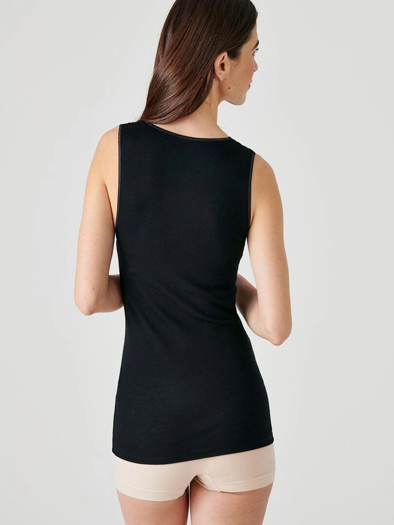 Débardeur toucher soyeux Thermolactyl   Damart   Noir