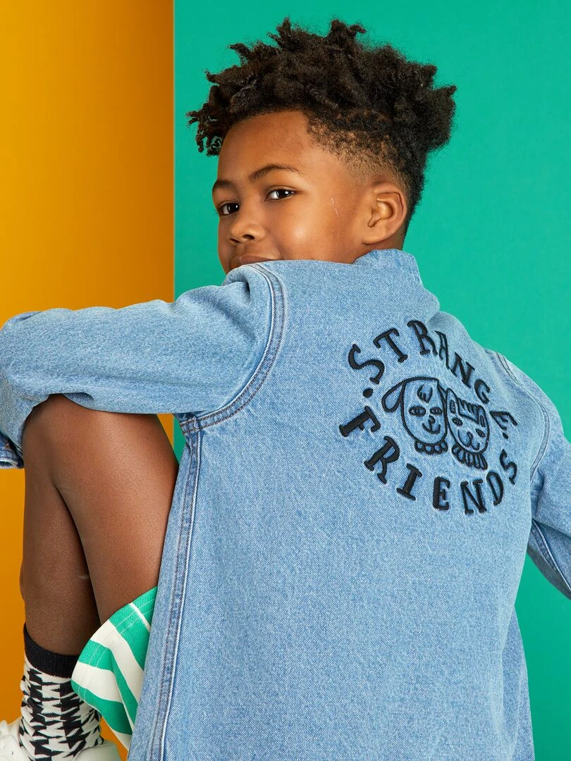 Veste en jean X Little Bad Wolf   Bleu