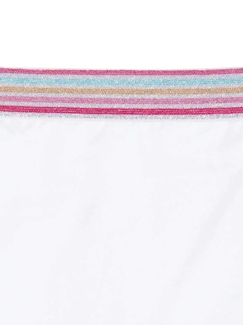 Jupe / Short Blanche Été Fille  Deux en Un  JADE   'LA FAUTE A VOLTAIRE'   Blanc