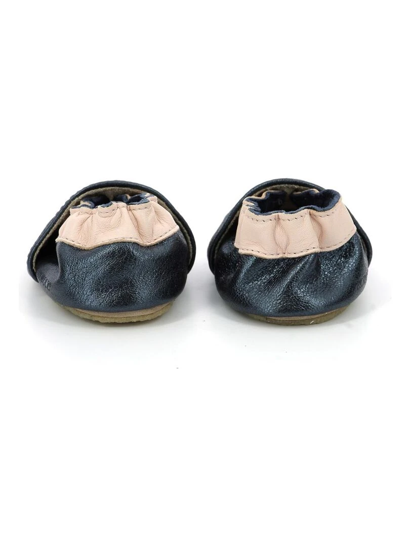 Chaussons Cuir Star Stripe Crp   Bleu marine