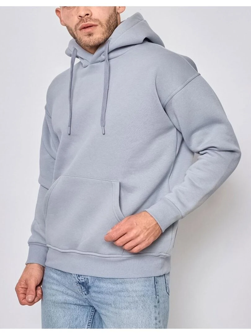 Sweat à capuche Kebello Gris