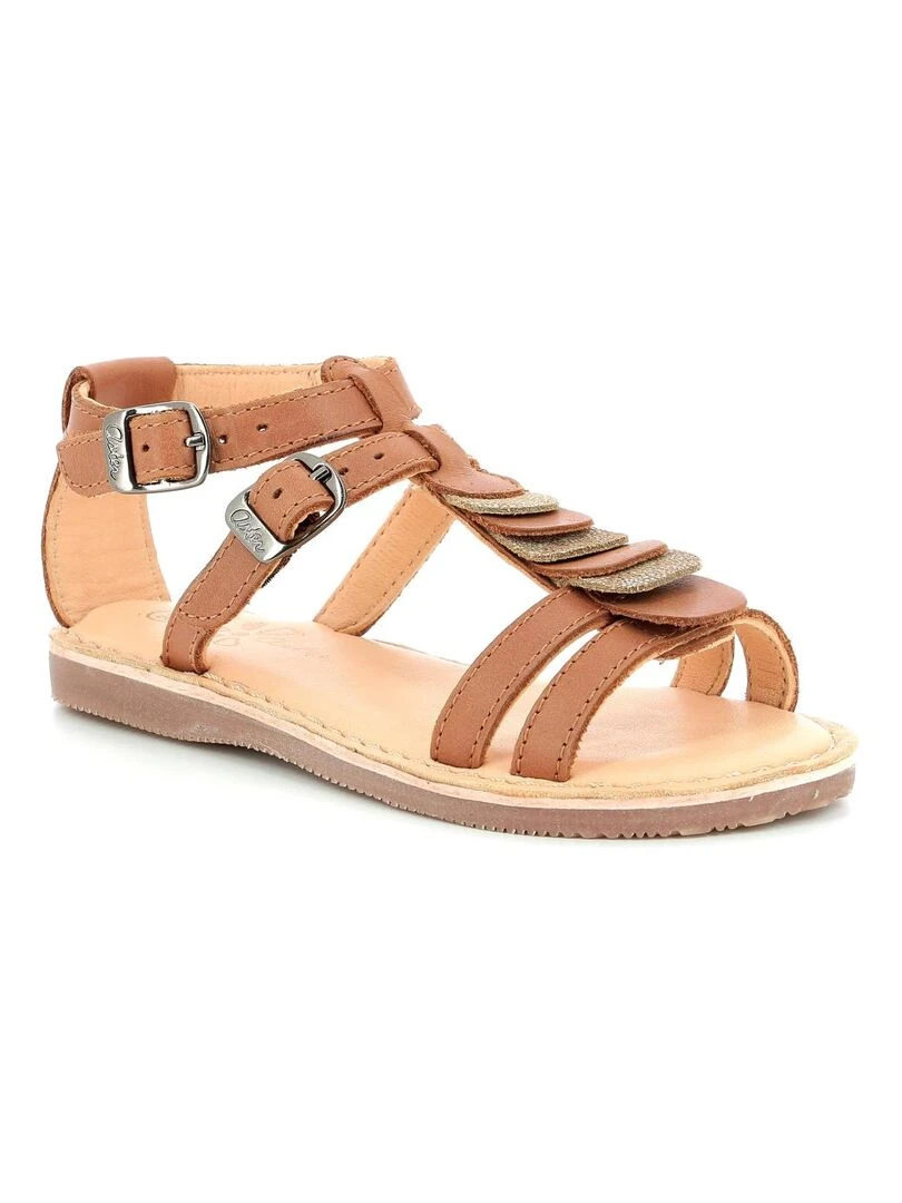 Sandales Cuir Dertige Marron