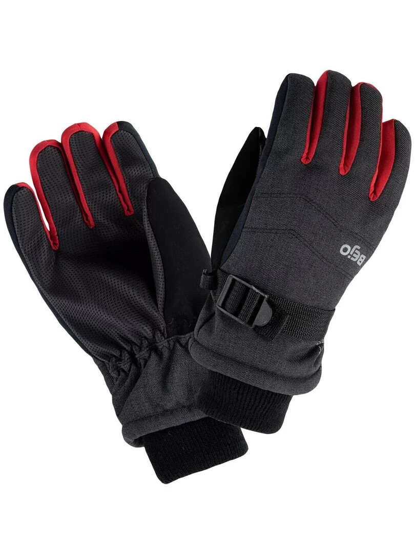 Bejo   Gants de ski OSIAN   Gris Noir