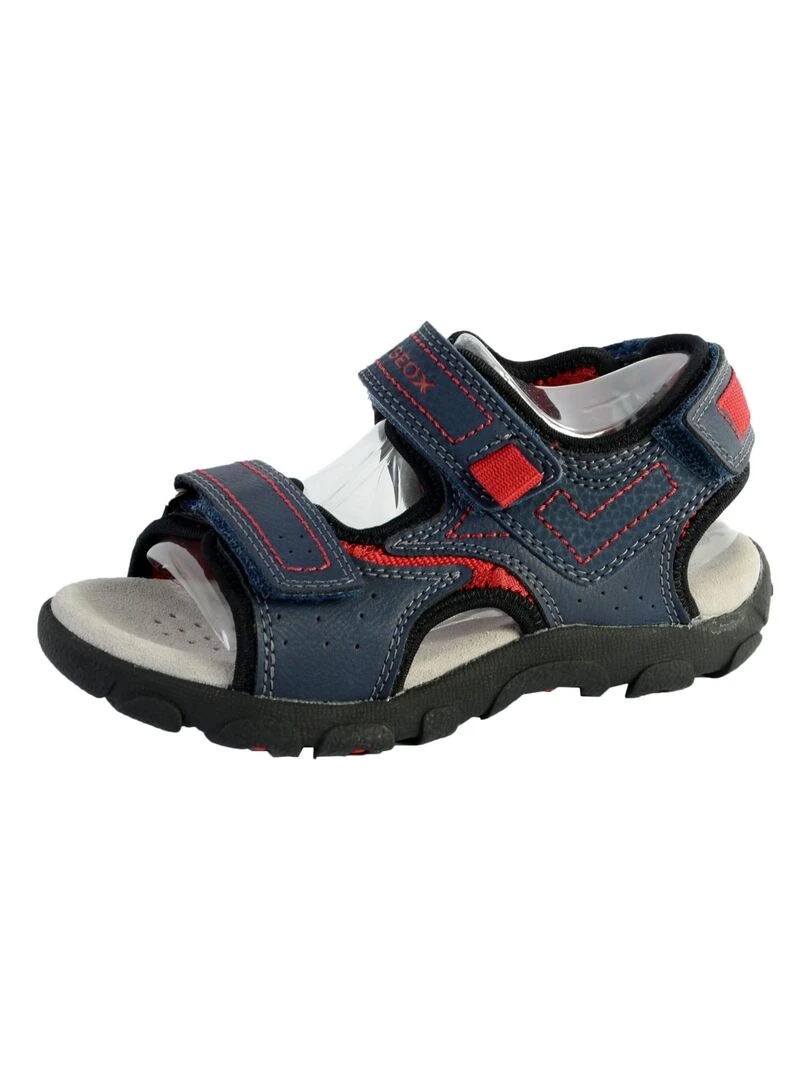 Sandales Geox EnfantGarçons J S. Strada A Wax.Syn2+PR.DBK Bleu