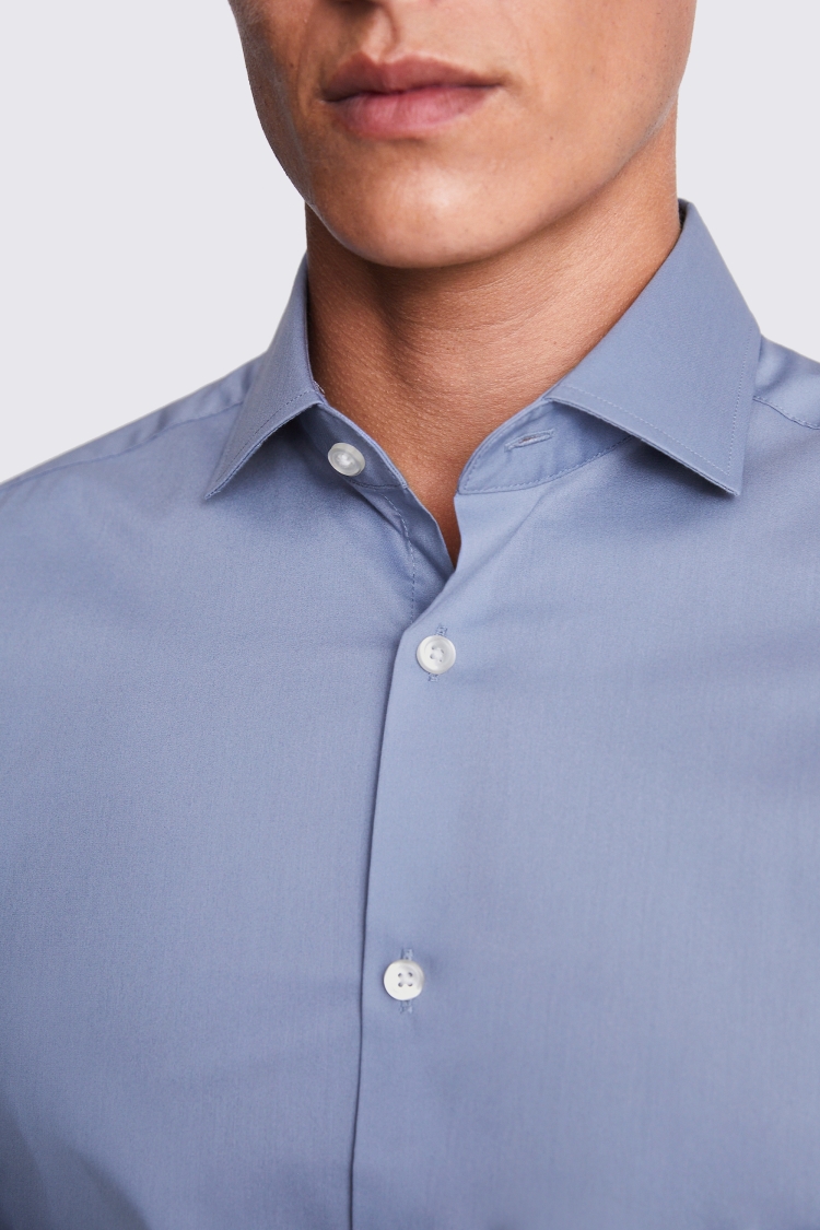 Slim Fit Sage Dobby Stretch Shirt   Buy Online at Moss