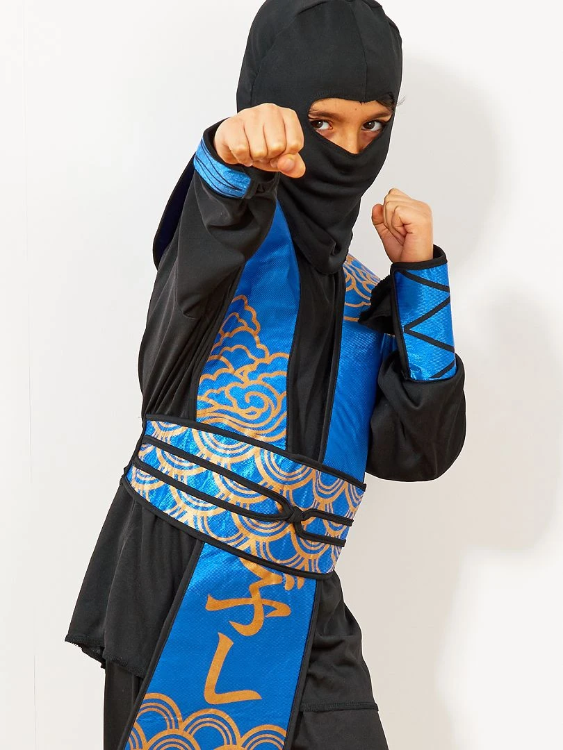 Déguisement de ninja bleu bleu/noir