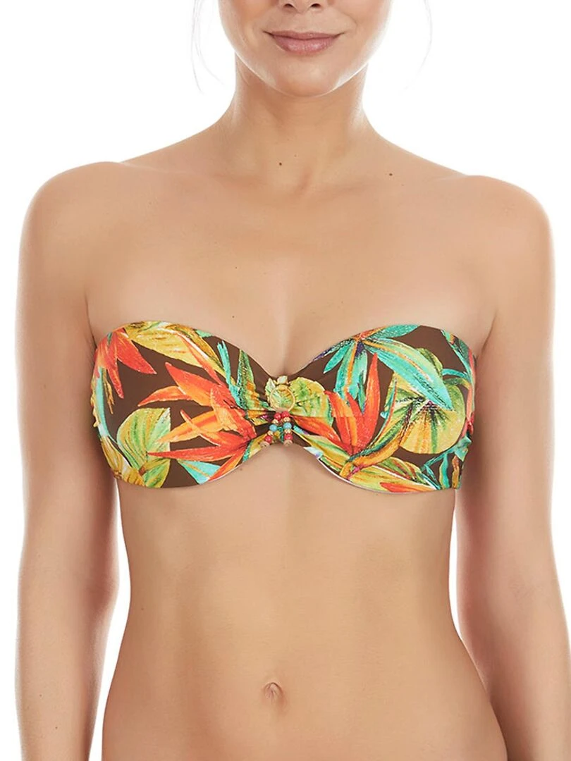 Haut maillot de bain bandeau Bird Of Paradise Vert
