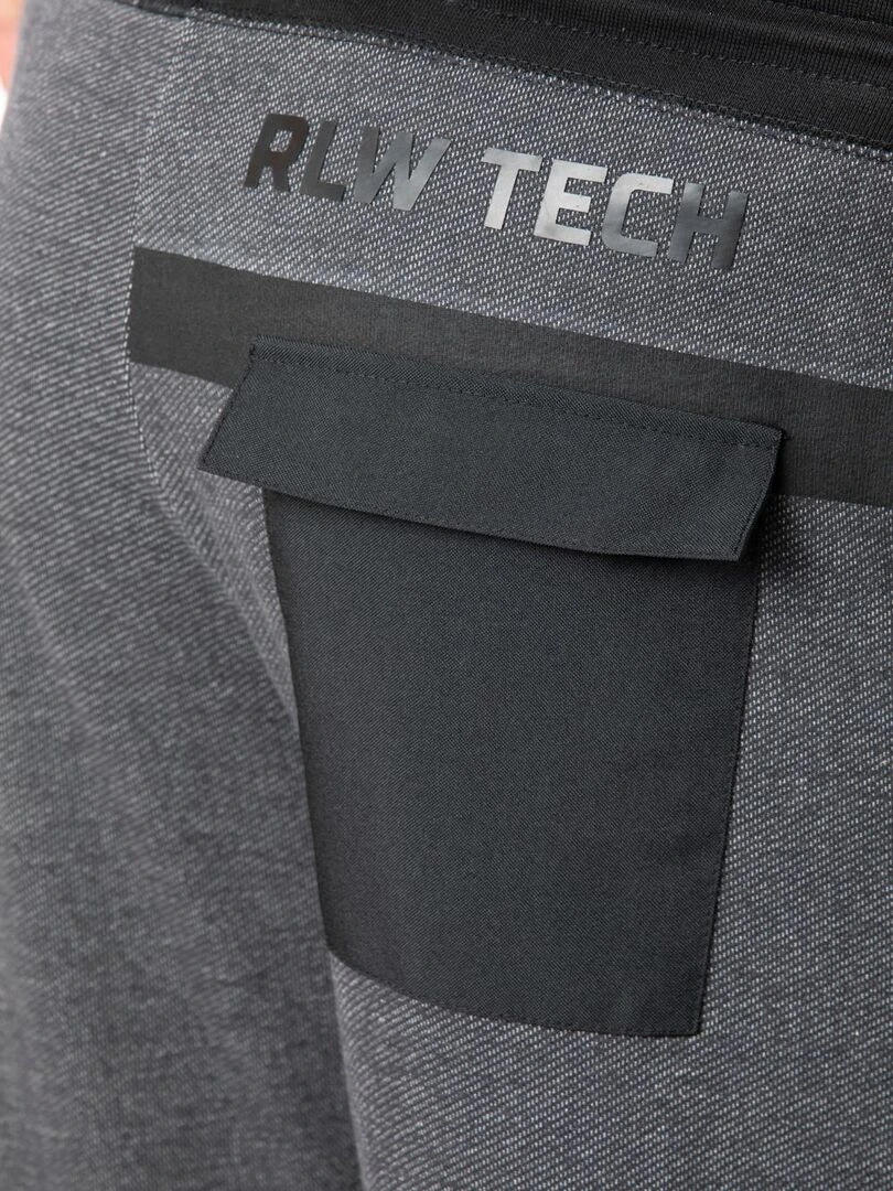 Pantalon de détente en molleton texturé ASLAN 'Rica Lewis'   Noir