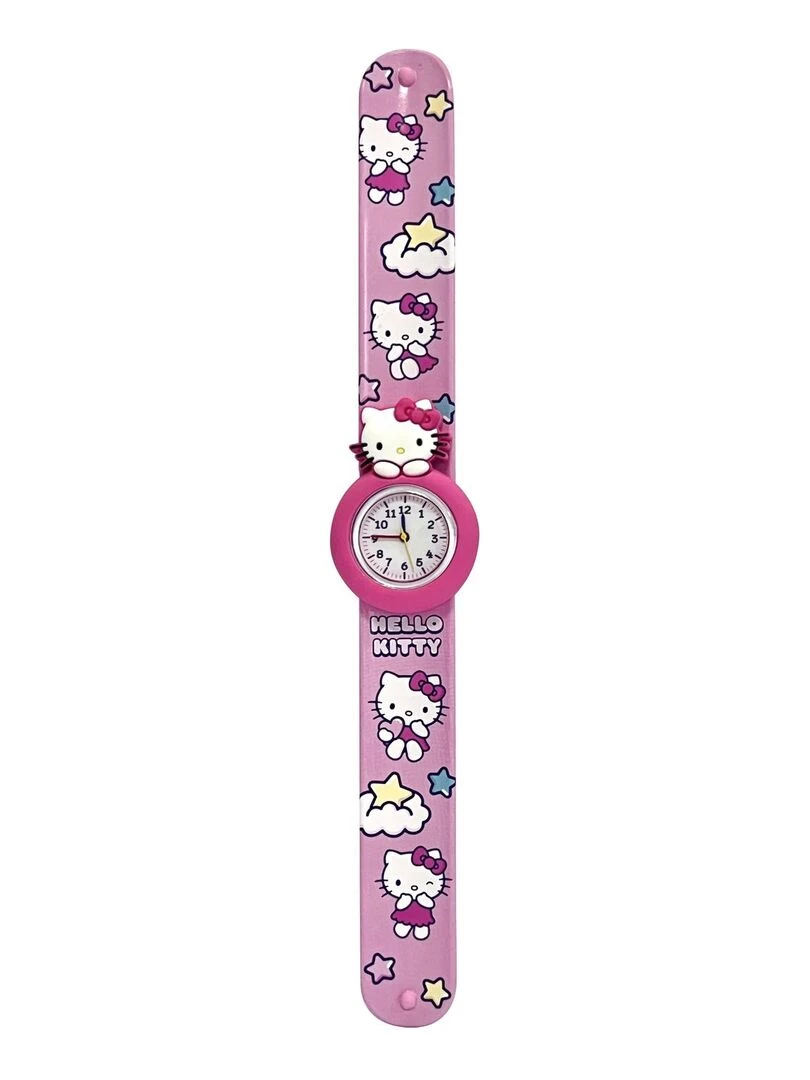 HELLO KITTY Montre bracelet rose flexible TAKE A GIFT Rose