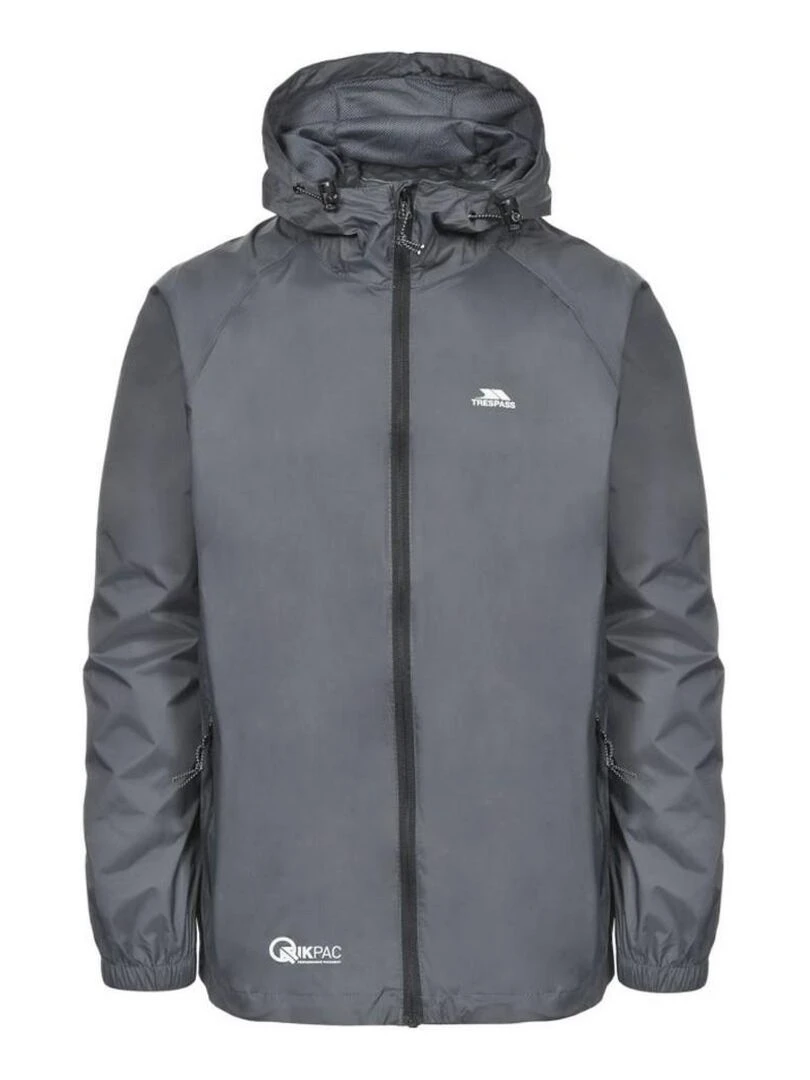 Trespass   Veste imperméable QIKPAC   gris anthracite