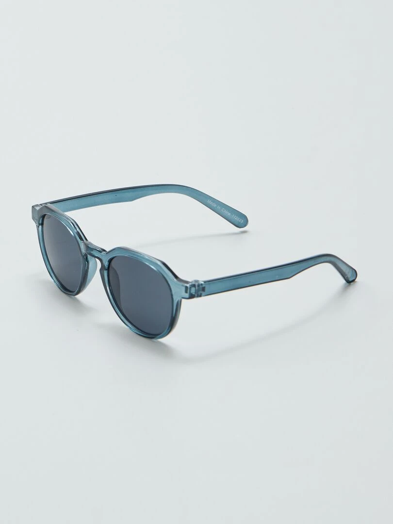 Lunettes de soleil transparente Bleu