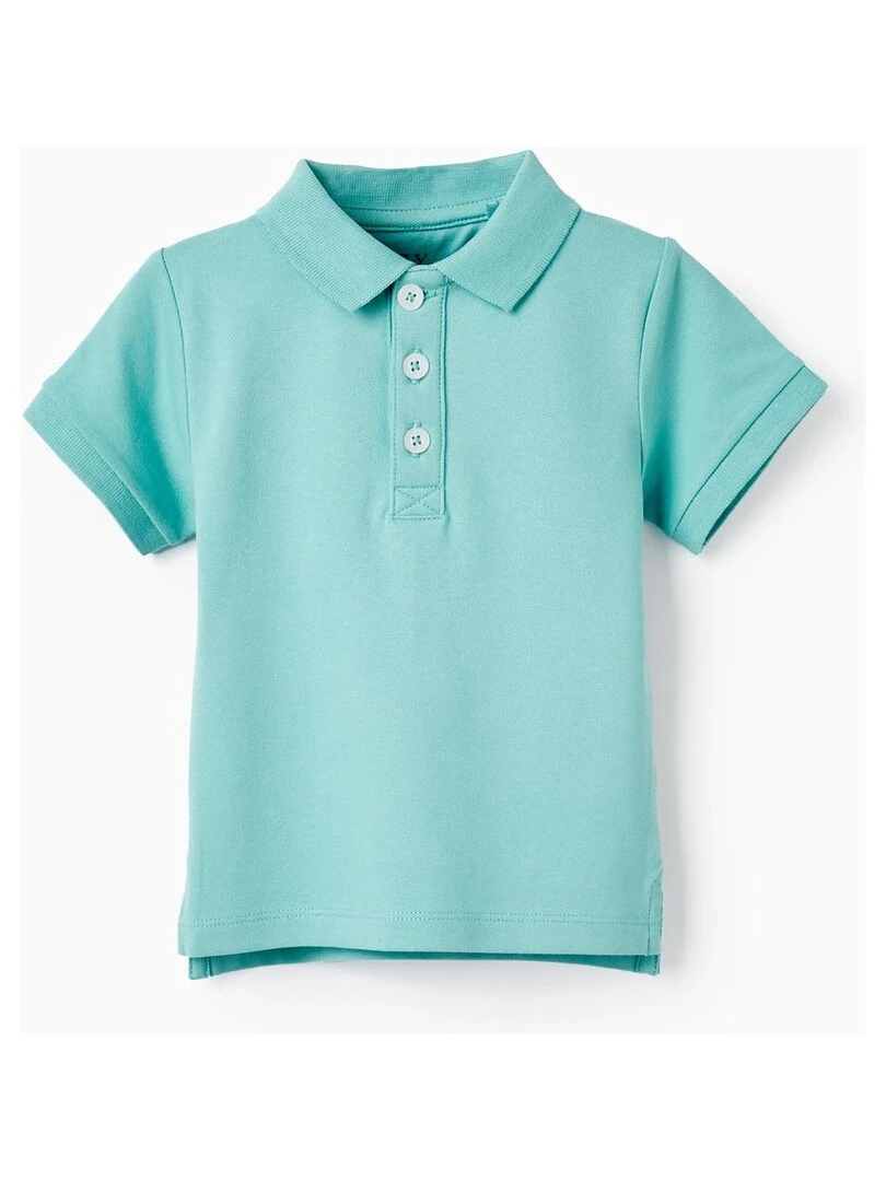 Polo à manches courtes en piqué de coton pour bébé garçon manches courtes MATISSE Vert