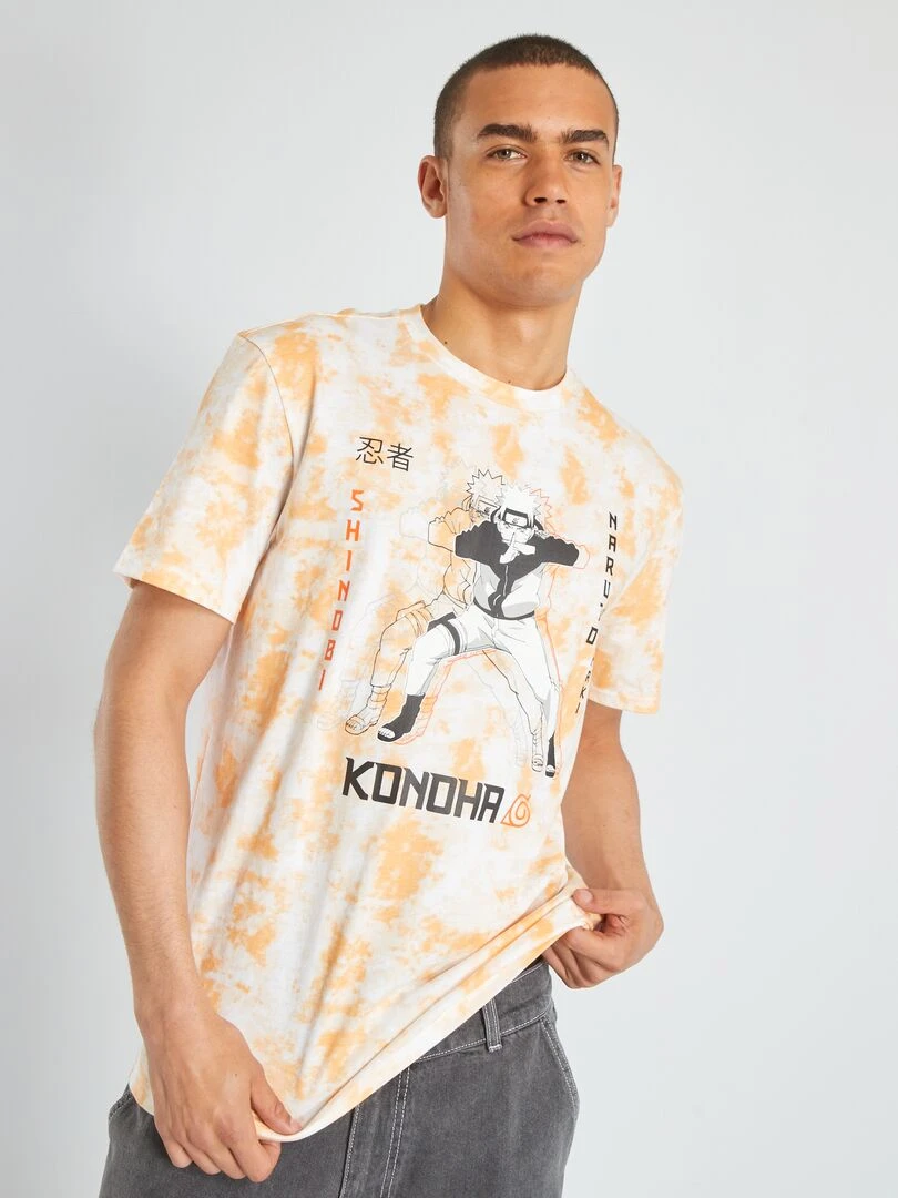 T shirt 'Naruto' manches courtes Orange